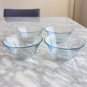 Vintage Fire King Sapphire Glass Bowls Set